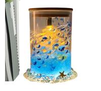 Générique Fish Tank Lamp - Handmade Floating Acrylic Glowing Statue Decor