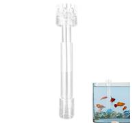 Générique Fish Tank Oil Slick Remover, Transparent Acrylic Skimmer, Transparent Acrylic Design, Floating Basket, Efficient Protein Filter Tube for Clear Aquarium Water