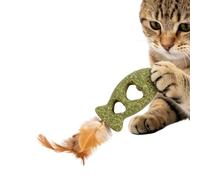 Générique Fish Toy for Cats - Catnip Funny Bite Resistant Teaser Wand, Interactive Cat Bite Toy, Feline Mint Infused Prey | Durable Kitty Chew Prey for Chewing Teething Scratching Playing Exercise