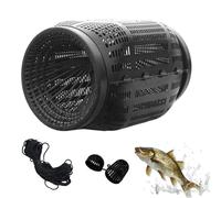 Générique Fish Trap, Lightweight Bait Catch Cage, Foldable Crab Eel Shrimp Turtle Trap 19.69x7.48x7.48 inches, Sturdy Mesh Net Tool for Saltwater Freshwater Outdoor Fishing in Lakes Ponds Rivers Use