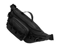 Générique Fishing Bag, Multi-Compartment Fly Netting Pack, Lightweight Trawling Gear Pouch, Adjustable Straps, 1 Piece, Black, Camouflage, Perfect for Outdoor Casting Activities