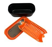 Générique Fishing Bait Container Portable - Compartment Lure Organizer Box | | Heavy Duty Waterproof Adjustable Divider Slots Secure Latch Tackle Box Fishing Live Bait Earthworm Storage