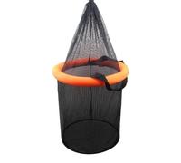 Générique Fishing Basket for Caught Fish | Folding Mesh Bait Holder - Portable Floating Mesh Basket with Drawstring for Crayfish Catfish Lures Storage Fly Fishing