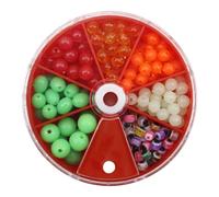 Générique Fishing Beads - 199Pcs Storage Box, Enhanced Night Fishing | Fishing Wire Bead Assorted Colors Rig Making Kit for Sweetwater Walleye Bass Trout Crappie Perch Pike Bluegill Sunfish