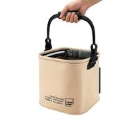 Générique Fishing Bucket - Live Bait Storage for Outdoor Angling Trips | Waterproof Oxford Fabric with Mesh Vent Lid, Portable Carry Handle, Aerated Fish Holding Container for Travel Use
