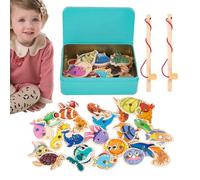 Générique Fishing Game, Interactive Fishing Table, Sensory Fine Motor Skill Toys, Preschool Learning Activities for Nursery, Kindergarten, Home School, Educational Fun, 6.69x5.71x1.57 inches