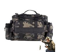 Générique Fishing Gear Bag, Sling Storage Bag Tackle, Multi-Layer Organizer for Hooks, Beads, Rods, Weights, and Lures, 15.75x7.87x4.72 inches Ideal for Outdoor Fishing Adventures