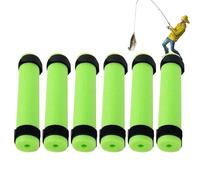 Générique Fishing Gear Floater - Rod Cushion for Kayak Use | EPE Sponge Cover with Straps, 6PCS Floating Butt Holders, Prevent Rod Dropping, Accessory for Kayaking, Canoeing, Boating, Outdoor Water