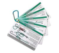 Générique Fishing Knot Tying Cards - Pocket Guide to 12 Knots for Beginners, Instruction Cards with Waterproof, Portable Angling Accessory for Saltwater, Freshwater, 3.54x2.17x0.39 inches