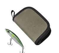 Générique Fishing Lure Bags, Fly Lure Storage Case, Compact Tackle Binder, Portable Fishing Gear Wallet, Freshwater and Saltwater Organizer for Hooks, Baits, Accessories