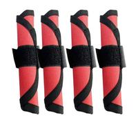 Générique Fishing Lure Covers, Fishing Hook Wraps, 4 Pieces Puncture-Resistant Oxford Cloth Easily See Bait Shield for Safety Storage and Tackle Organization, Compact 5.91x5.91 inches