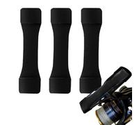 Générique Fishing Reel Foot Protector 3PCS - Silicone Sleeve for Reel Seat | Maintenance Cover for Baitball Řeel | Rock Sea Rod
