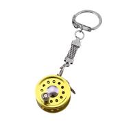 Générique Fishing Reel Keychain Rings - Reel Drum Pendant Keyring, Decorative Bag Charm, Metal Alloy, Stylish Accessory for Wallet Luggage Purse Phone Handbag Home Car Travel Party