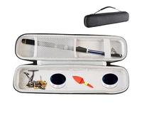 Générique Fishing Rod Hard Case, Portable Fish Rod Holder, Ergonomic Waterproof Carrier with Durable Protection and Easy Carry Handle, Perfect for Camping Adventures Outdoor Trips Men Dad
