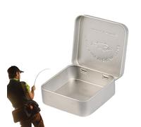 Générique Fishing Tackle Box - 2.76 Inch Iron Portable Lure Organizer | Rust-Resistant Storage Box for Gear, Hooks, Tools, Freshwater Saltwater Fishing, and Boat Trips