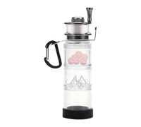 Générique Fishing Tackle Box, Outdoor Fishing Hooks Organizer with Carabiner, Clear Compartment Shelves, Compact Bait Storage Container, for Backpack, Camping, Shoreline, Kayak, Boat Netting