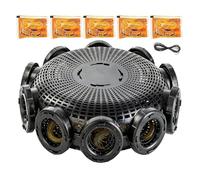 Générique Fishing Trap Cage, Crab Lobster Catch Net, Easy Setup with Mesh Enclosure, Multi Catch Fish Trap for Crawfish Eel, Traps Cage with Compact Design, Fishing Gear for Saltwater Freshwater