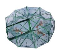 Générique Fishing Trap, Lobster Net Cage, Escape Proof Mesh Design, Foldable Trap Structure, Aquatic Catch Tool for Lake, Shrimping, Camping, Kayak, Beach, Pond, Freshwater Use, 9.84x31.5 inches