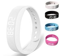 Générique Fitsleep Reloj Despertador, Pulsera Despertador Fitsleep, Pulsera Con Vibración Silenciosa Para Quienes Duermen Profundamente, Reloj Inteligente Sin Repetición (White)