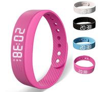 Générique Fitsleep Reloj Despertador, Pulsera Despertador Fitsleep, Pulsera Con Vibración Silenciosa Para Quienes Duermen Profundamente, Reloj Inteligente Sin Repetición (Pink)