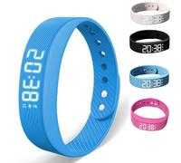 Générique Fitsleep Reloj Despertador, Pulsera Despertador Fitsleep, Pulsera Con Vibración Silenciosa Para Quienes Duermen Profundamente, Reloj Inteligente Sin Repetición (Blue)