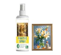 Générique Fixative Spray,120 ml Séchage Rapide Anti-Bavure Fixation,Spray Fixatif pour Dessins au Crayon | Pour Oeuvres au Fusain Gouache Acrylique Papier Peint Art Artisanat Peinture