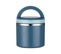 Générique Flacon Alimentaire 800 ML en Acier Inoxydable Anti-Fuite pour Aliments Chauds,capacité,isolé sous Vide,Thermos avec poignée,Thermos Alimentaire,Thermos Alimentaire pour l'école,Bleu