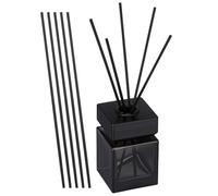 Générique Flacon Diffuseur D'arômes et Bâtonnets en Rotin en Verre 100ml Couvercle en Bois de Cire Diffuseur sans Feu pour Maison et Cadeau Élégant