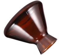 Générique Flacon Diffuseur D'huiles Essentielles en Verre Marron 220ml Forme Trompette Élégant pour Maison Crée Une Ambiance Chaleureuse et Verse Facile