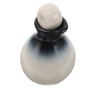 Générique Flacon Diffuseur D'huiles Essentielles et Préservation Longue Durée en Céramique Blanc avec Bouchon, Récipient D'huile de Spa pour Usage Domestique