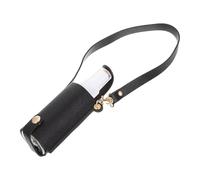 Générique Flacon pour Voyage et Transport de Lotion Portable 60ml Étui Pu Noir, Facile à Utiliser Ranger Paquet à Main