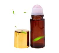 Générique Flacon Roll-On,Distributeur Rechargeable Vide Ambre 50 Ml - Flacons Sà Bille En Verre Spour Huiles | Pour Soins Relaxation Aromathérapie Et Voyages
