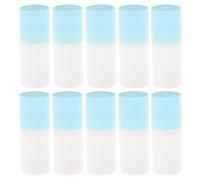Générique Flacon Roll-on Rechargeable 20ml en Plastique Léger Tête Éponge, Lot de 10 Bouteilles Pratiques Stockage Voyage Couleur Aléatoire