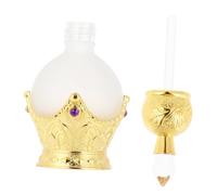 Générique Flacon Style Vintage en Verre Or 15ml Rechargeable Compte-Gouttes de Parfum Décor Élégant pour Huiles Essentielles pour Table de Toilette