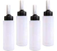 Générique Flacons Applicateurs Précis pour Cheveux Lot de 4 150ml en Plastique Souple, Flacon de Teinture Capillaire pour Coloration à Domicile