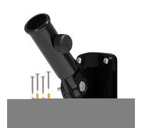 Générique Flag Pole Holder, Adjustable Metal Bracket, Rust-Proof Aluminum Mount, Angle Installation, Heavy-Duty Display Support, July 4th Sports Events Beach House Railing Use Vertical Horizontal