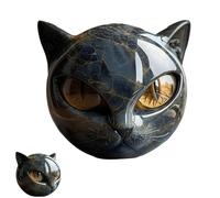 Générique Flairgifts Luxury Black Cat Stone Sculpture, Black Obsidian Cat Decor Statue Figurine, Hand-Carved Crystals and Healing Stones Carved, Gifts for Cats Lovers Women Men (1*pcs)