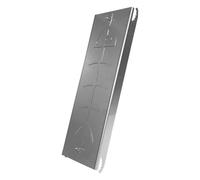 Générique Flame Salmon Holder, Stainless Steel Fish Plank, Cedar Wood Kitchen Use, Grilling Cookware for BBQ, Backyard Cooking, Outdoor Party, Camping, 20.47x6.3x1.57 inches, Silver