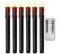 Générique Flameless Candles - Electronic Candles Flickering | Flameless Candle Bulk Wedding, Halloween Dimmable Light, Realistic Candlestick For Theater Stage Meditation Photography Dining Table