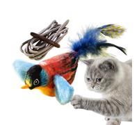 Générique Flapping Bird Cat Toy, Rechargeable Automatic Sparrow, 9.45x9.06in Interactive Wing-Flapping Pet Toy, Portable Entertainment for Indoor Cats, Fun Play Pets