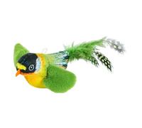 Générique Flapping Bird, Interactive Cat Toy, Kitten Chew Plush, Touch Activated Simulation Catnip Included USB Rechargeable Realistic for Pets, 5.12x1.77x2.36 inches