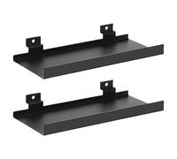 Générique Flat Display Shelves, Heavy-Duty Slat Wall Shelves, 25 x 11 cm Metal Panel Accessories, Smooth Design, Sturdy Space-Saving Structure for Bedroom, Store Boutique Kitchen