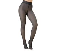 Générique Flawless Legs Fake Translucent Warm Plush Lined Elastic Tights, Fleece Lined Leggings Women Skin Color, Cotton Tights.. (Black,S)