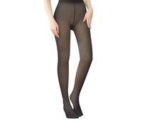 Générique Flawless Legs Fake Translucent Warm Plush Lined Elastic Tights, Fleece Lined Leggings Women Skin Color, Cotton Tights.. (Khaki Thickening,M)