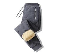 Générique Fleece Thermal-Pants Unisex, Warm Outdoor Casual Pants, with Zipper Pockets, Lightweight Water Repellent (Jogger-A,Grand)