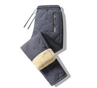 Générique Fleece Thermal-Pants Unisex, Warm Outdoor Casual Pants, with Zipper Pockets, Lightweight Water Repellent (Straight-B,TG)