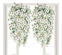 Générique Fleur Artificielle Décoration - Fausses Vignes à Feuilles de Pensées - et Verdure Fidèles,pour Mariages Le Printemps l'Automne Terrasse Porches Deck Portes d'Entrée Cours