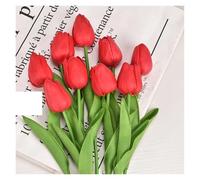 Générique Fleur Artificielle Lot de 3/5/10/15/20 Tulipes artificielles au Toucher réaliste, for décoration de Mariage ou de Maison(Color 4,5pcs)