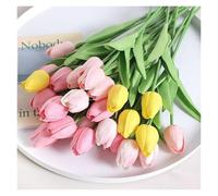 Générique Fleur Artificielle Lot de 5 ou 10 Tulipes artificielles au Toucher réaliste, Fausses Fleurs for décoration d'intérieur, for la Saint-Valentin, for Un Mariage(Style 1,5Pcs)