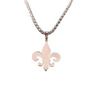 Générique Fleur de Lis pendentif fleur Lys Saint Nicholas Lotus royauté française Bijoux pour femmes